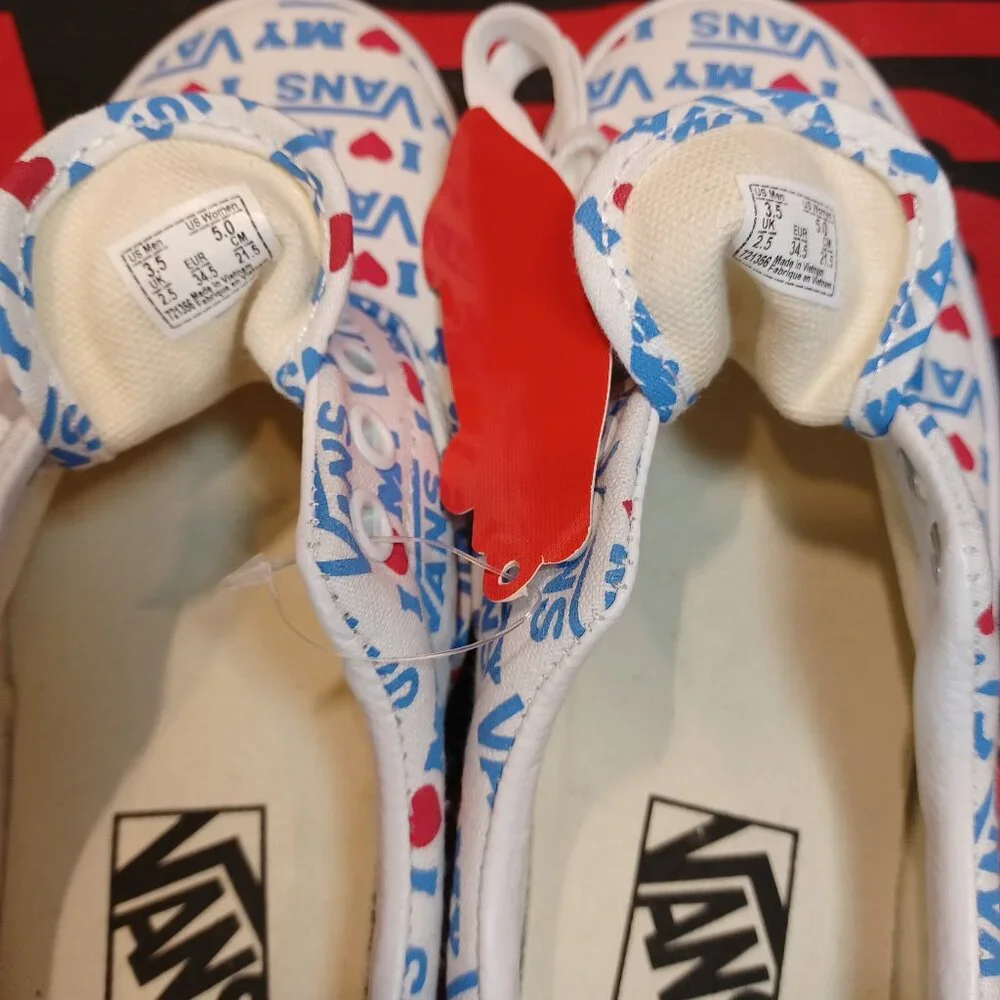 I Heart My Vans Men's 5.5/Women's 7 Era Red/White/Blue VN0A38FRVPS